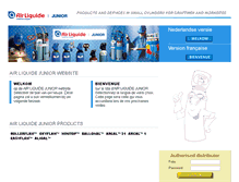 Tablet Screenshot of airliquide-junior.com